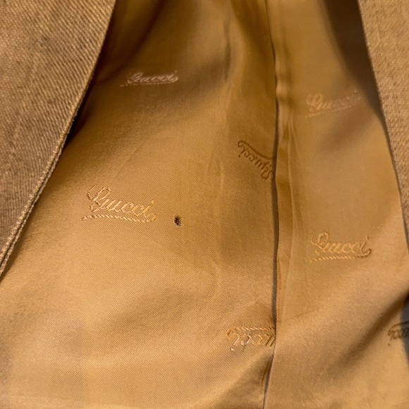 Gucci vintage blazer linen lined button down pockets size 40 large 10 - Picture 3 of 8